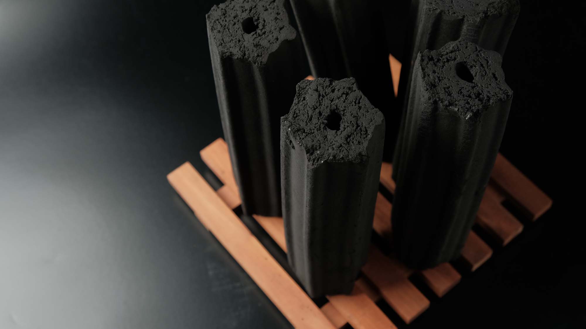 Smokeless coconut briquettes
