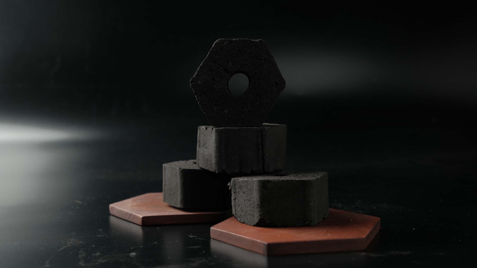 Charcoal briquettes for smoking
